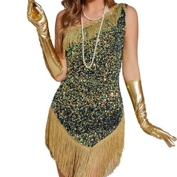 Dresses & Skirts - New without tags women’s gorgeous sequin gatsby dress size Medium